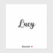 Sticker Lucy Name - Calligraphie manuscrite (Feuille)