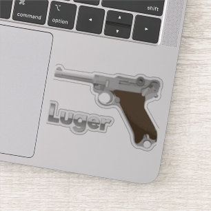 Sticker Luger Pistol