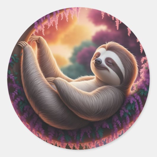 Sticker - Luiaard dromen (Voorkant)