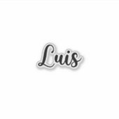 Sticker Luis Name - Calligraphie manuscrite (Devant)