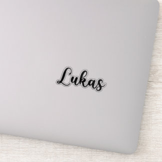 Sticker Lukas Nom - Calligraphie manuscrite
