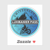 Sticker Lukmanier Pass VTT suisse (Feuille)