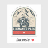Sticker Lukmanier Pass VTT suisse (Feuille)