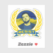 Sticker L'Ukraine Zelenski résiste (Feuille)
