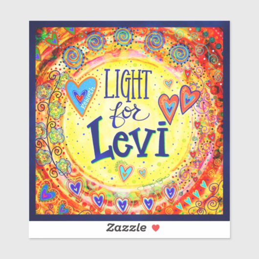 Sticker "Lumière pour Lévi" (Feuille)