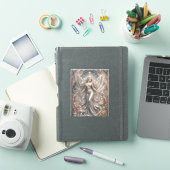Sticker Lumina Ascendant – Portrait d'Ange Céleste (Couverture iPad)