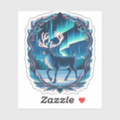 Sticker Luminosité magique des rennes (Feuille)