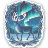Sticker Luminosité magique des rennes (Devant)