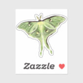 Sticker Luna Moth Vinyl (Feuille)