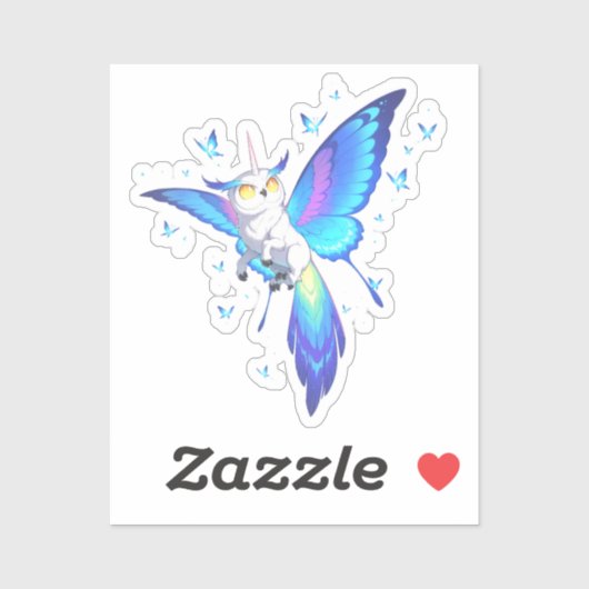 Sticker Lunalith, la Mariposa de los Astros (Feuille)