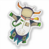 Sticker Lunar Longhorn (Devant)