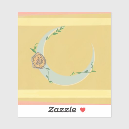 Sticker Lune (Feuille)