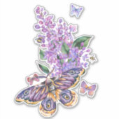 Sticker lune de lune, cottage (Devant)