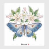 Sticker lune de lune, cottage (Feuille)