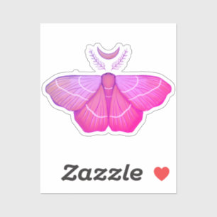 Sticker Lune de lune de lune violet d'insecte magique Cott
