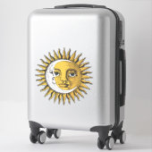 Sticker Lune et soleil (Sur valise)