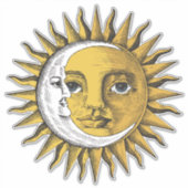 Sticker Lune et soleil (Devant)