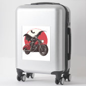 Sticker Lune Vampire (Sur valise)