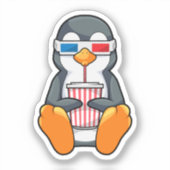 Sticker Lunettes de cinéma Penguin Coupe de boisson (Recto)