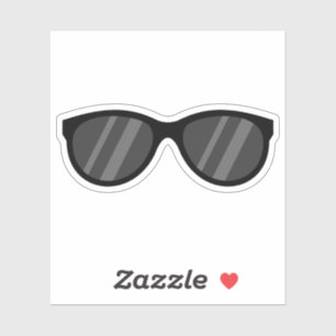 Sticker Lunettes de soleil de dessin cool