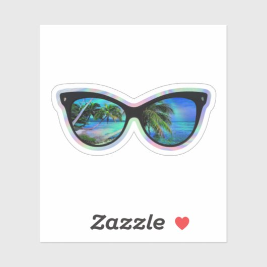 Sticker Lunettes de soleil holographiques (Feuille)