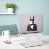 Sticker Lunettes de soleil Llama Tux (Ordinateur portable sur le bureau)