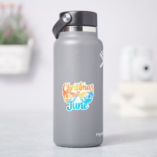 Sticker Lunettes de soleil Noël en juin Vacances d'été drô