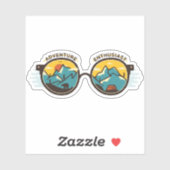 Sticker Lunettes de soleil pour les amateurs d'aventure |  (Feuille)