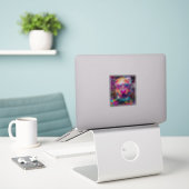 Sticker Lunettes de soleil rose gomme à bulle avec Graffit (Ordinateur portable sur le bureau)