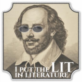 Sticker Lunettes de soleil Shakespeare (Devant)