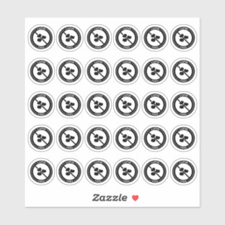 Sticker Lupin Free Wedding Place Card Mini Food Allergy