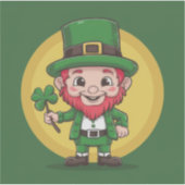 Sticker Lutin Chanceux et Trèfle (Devant)