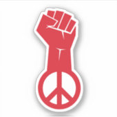Sticker Lutter pour la paix (Devant)
