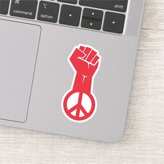 Sticker Lutter pour la paix (Détail)