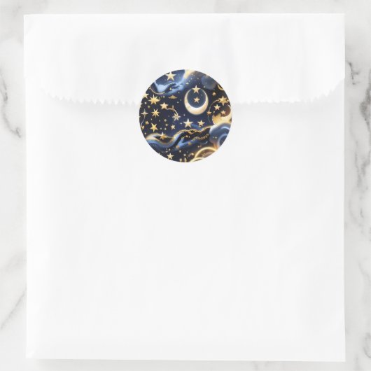 Sticker - Luxury Celestial Moon Phases Design (Sac)