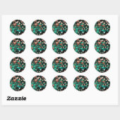Sticker – Luxury Malachite Green Celestial (Feuille)