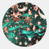 Sticker – Luxury Malachite Green Celestial (Devant)