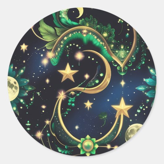 Sticker – Luxury Obsidian Black Celestial (Devant)