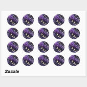 Sticker – Luxury Royal Amethyst Celestial (Feuille)