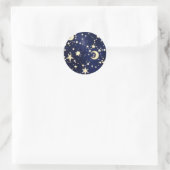 Sticker – Luxury Velvet Navy Celestial Moon (Sac)