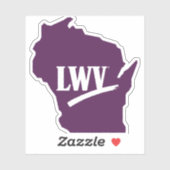 Sticker LWV Wisconsin (Feuille)
