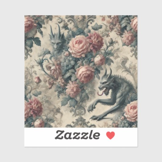 Sticker Lycans & Lullabies – Gothic Victorian Design (Feuille)