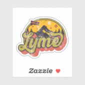 Sticker Lyme, Connecticut (Feuille)