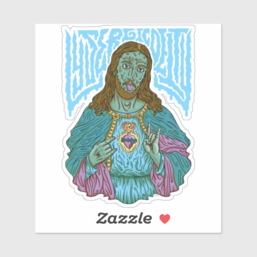 Sticker LysergicDeity x iamriboflavine (Feuille)