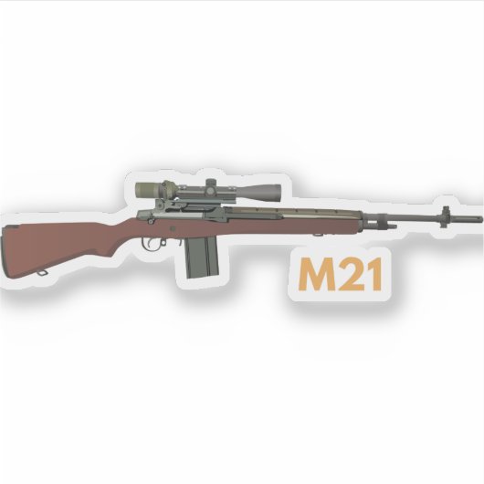 Sticker M21 Sniper Rifle (Devant)