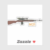 Sticker M21 Sniper Rifle (Feuille)