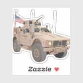 Sticker M-ATV MRAP Camion militaire de l'armée (Feuille)