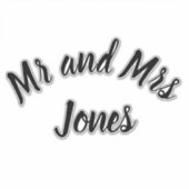 Sticker M. et Mme (Devant)