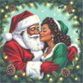 Sticker M. et Mme Clause Joyeux Noël (Recto)