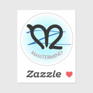 Sticker m-over-z MassTERMIND, texte personnalisé